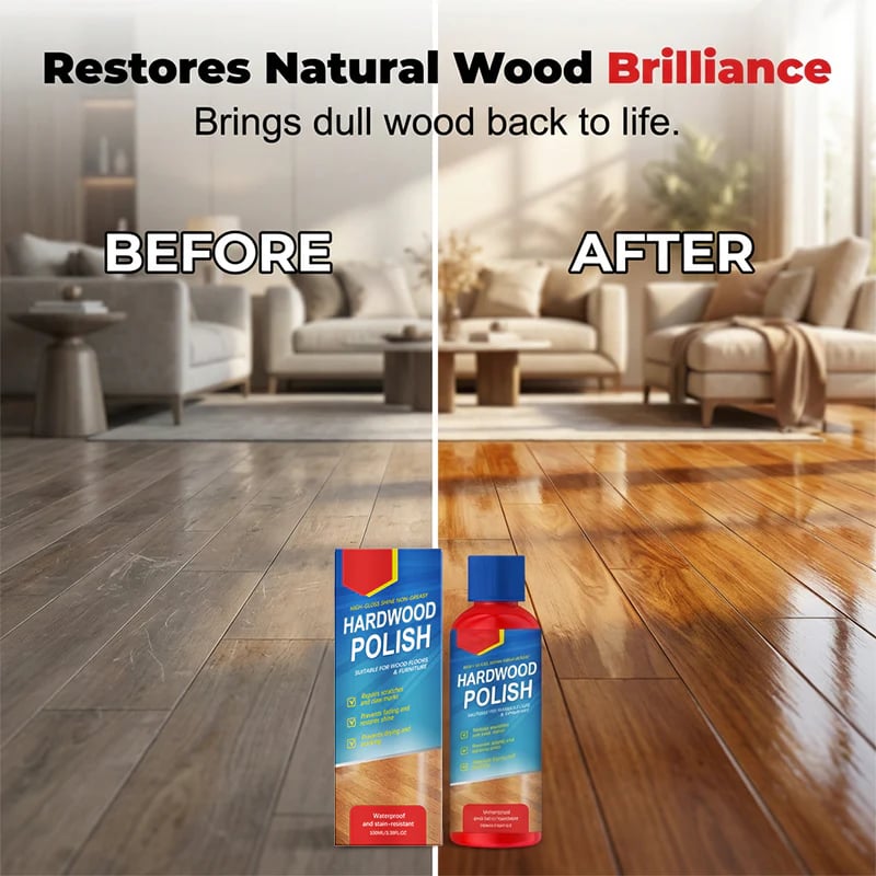 🪵🏡Instant Wood Floor Renewal – Shine, Protect & Refresh Naturally