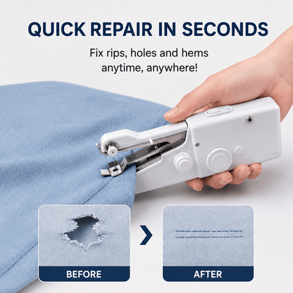 Handheld Sewing Machine Portable Mini Electric Quick Stitch Tool for Home Travel Repair