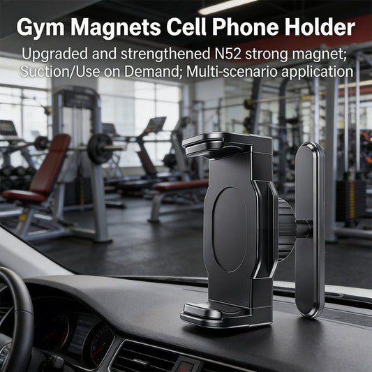 🔥Limited Time 50% Off✨✨360° Rotatable Gym Phone Holder with Strong Magnets