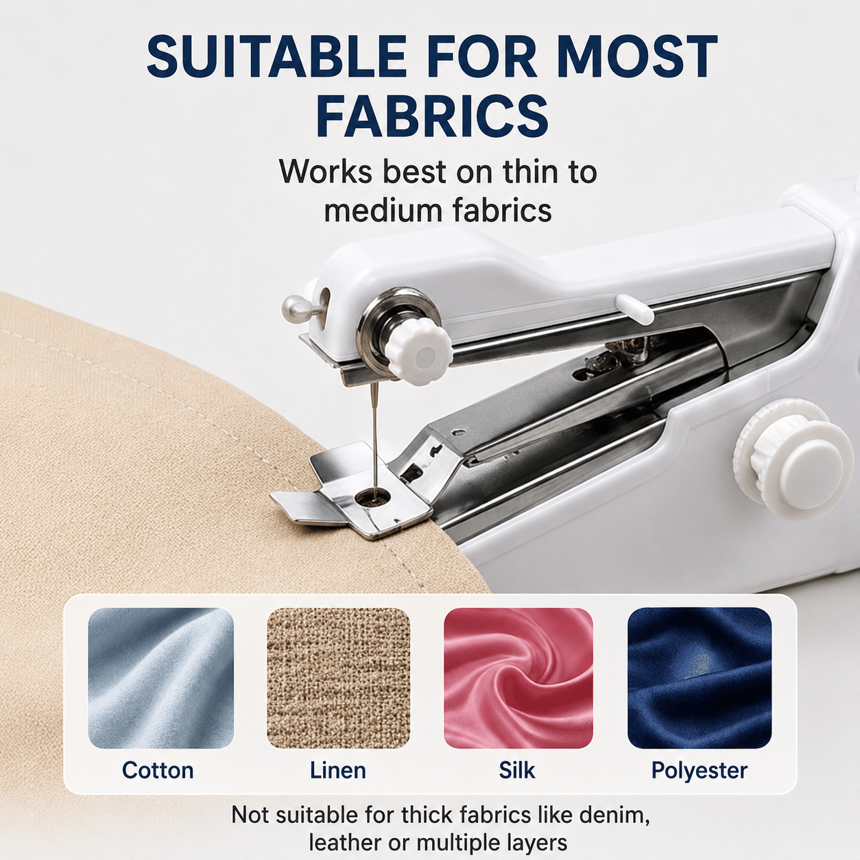 Handheld Sewing Machine Portable Mini Electric Quick Stitch Tool for Home Travel Repair