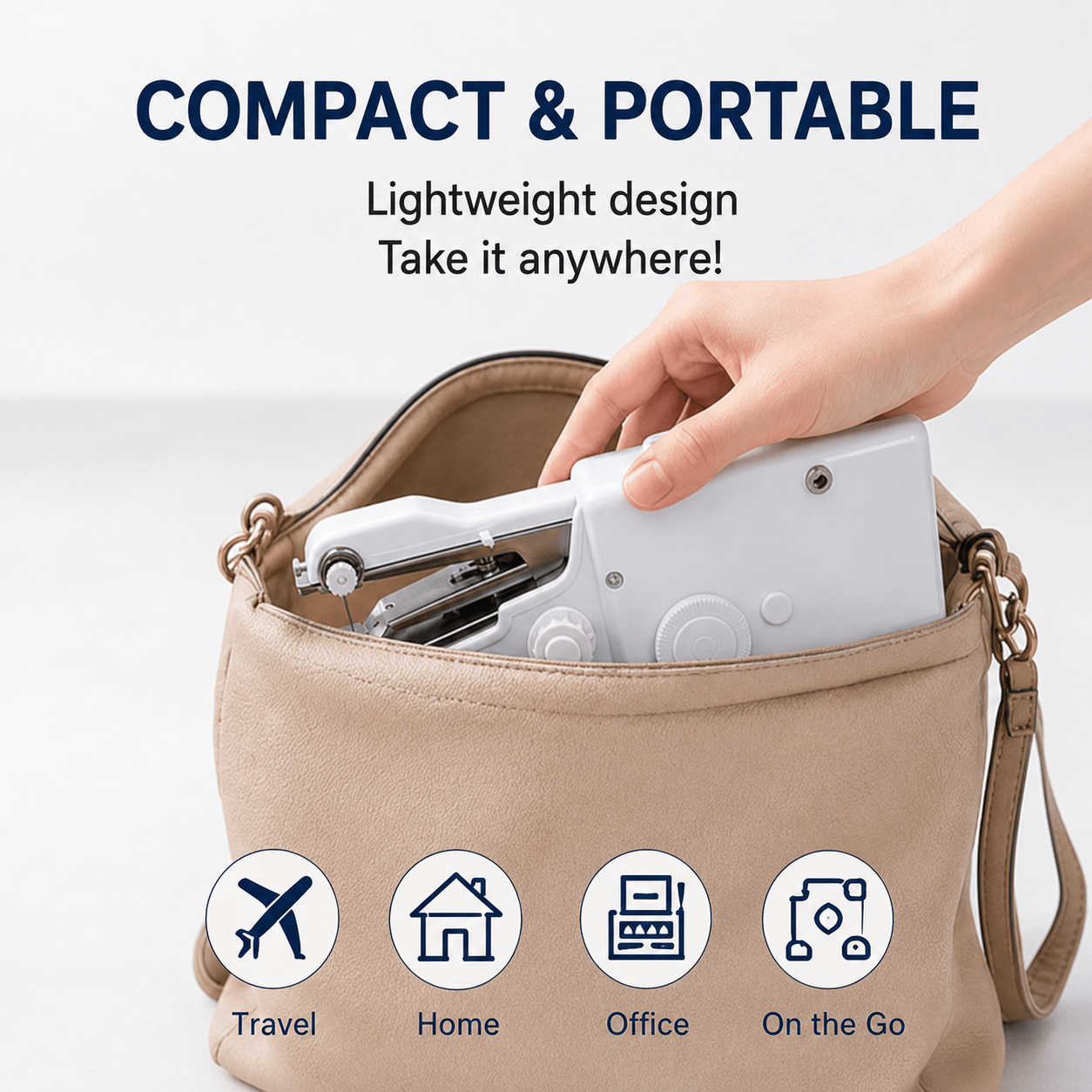 Handheld Sewing Machine Portable Mini Electric Quick Stitch Tool for Home Travel Repair
