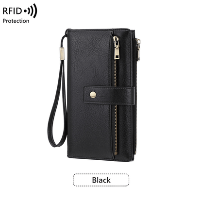 🔥Women's Retro Style RFID Blocking Tri-fold Wallet