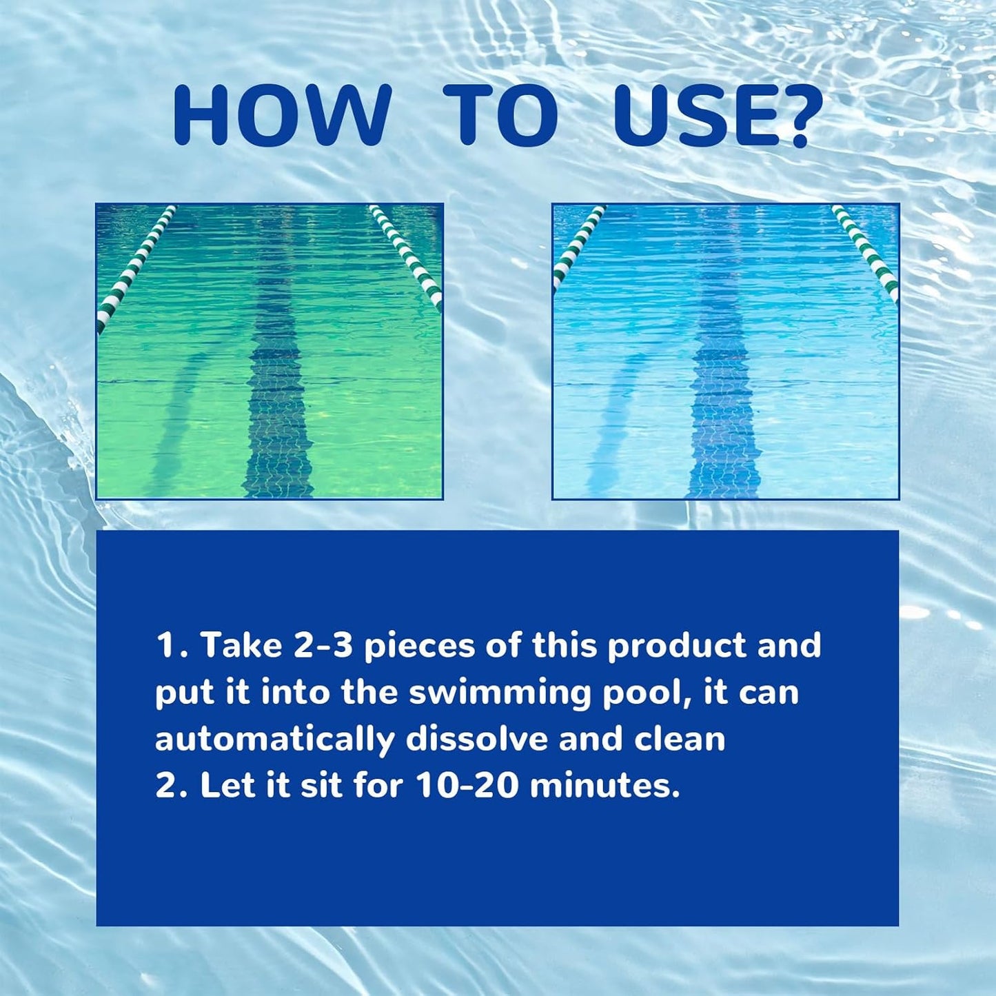 🏊‍♂️ Pool Cleaning Tablets for Crystal Clear Water – Drop, Dissolve, Dive In! 🌊✨