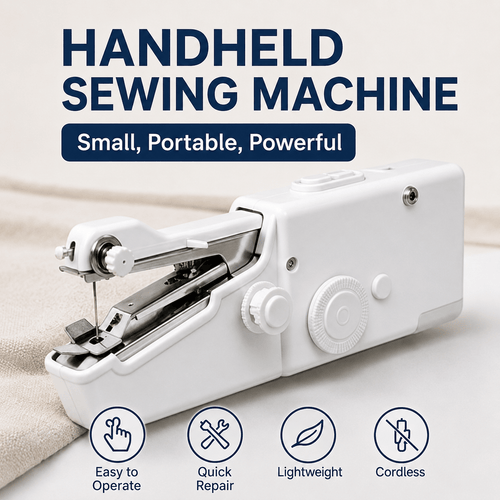 Handheld Sewing Machine Portable Mini Electric Quick Stitch Tool for Home Travel Repair