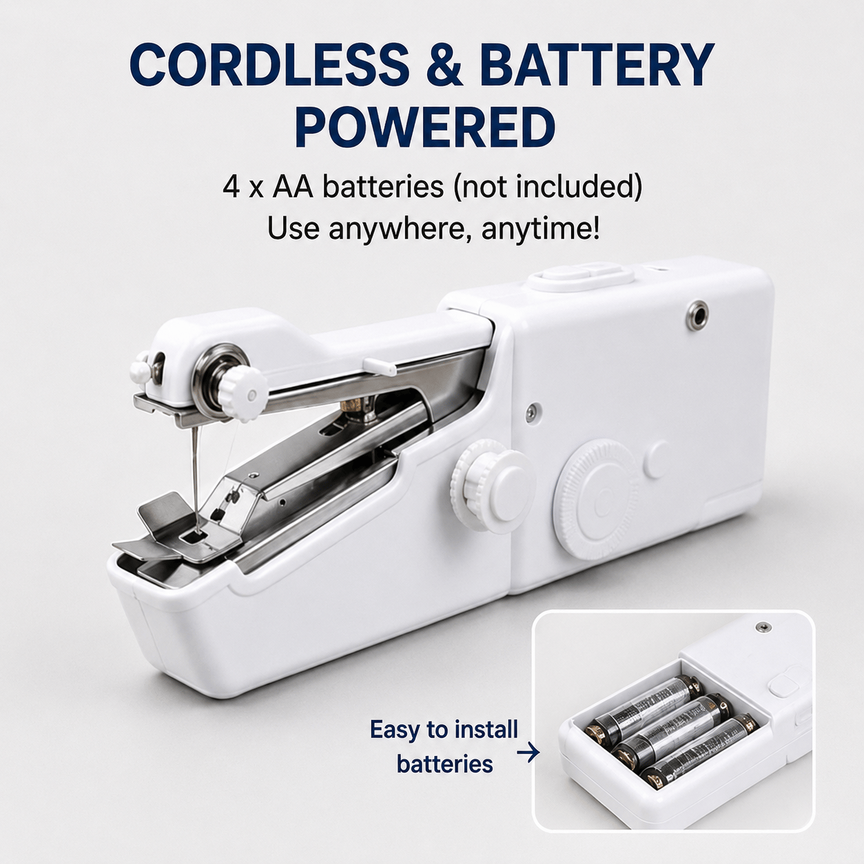 Handheld Sewing Machine Portable Mini Electric Quick Stitch Tool for Home Travel Repair