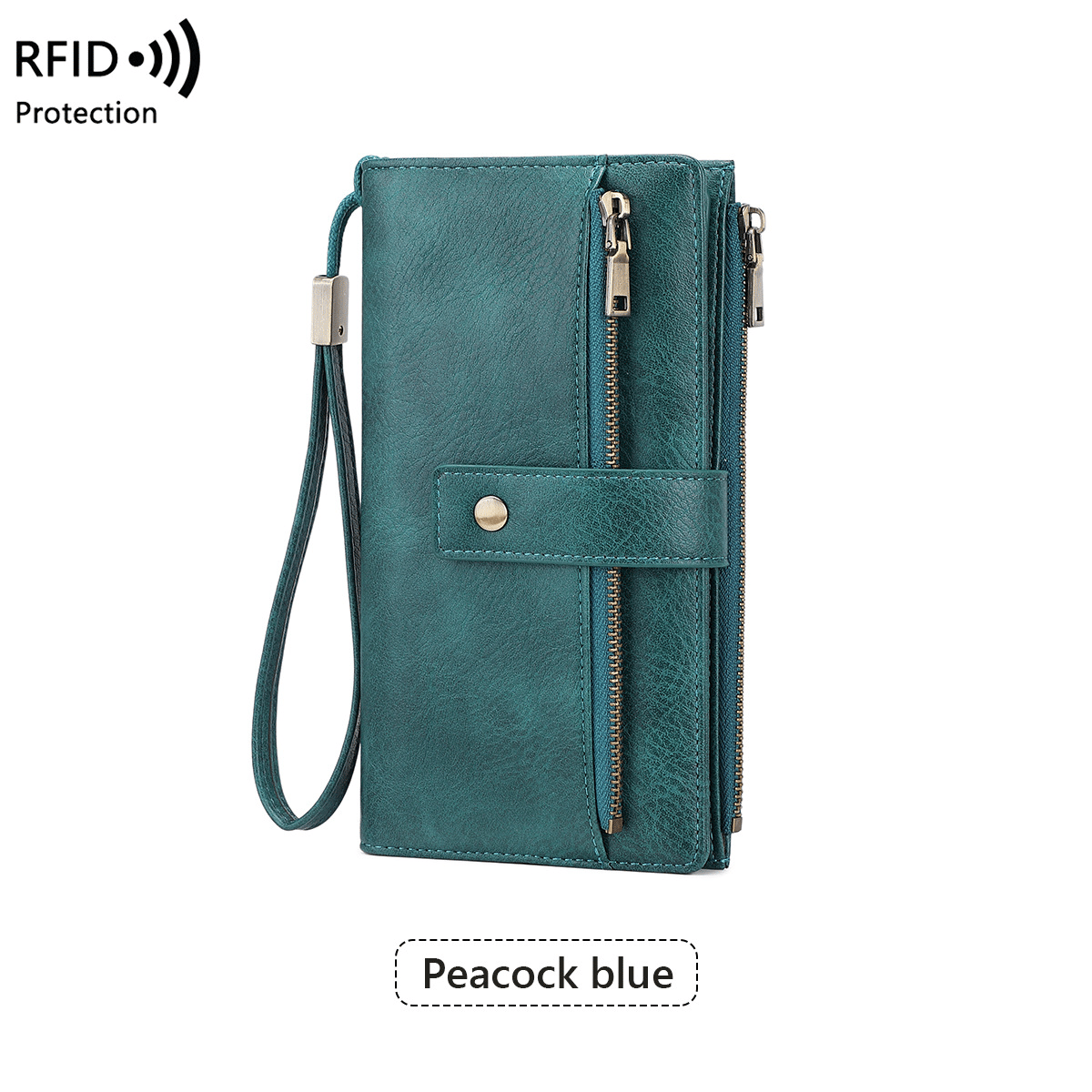 🔥Women's Retro Style RFID Blocking Tri-fold Wallet