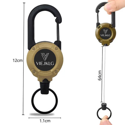 ✨Heavy‑Duty Retractable Keychain